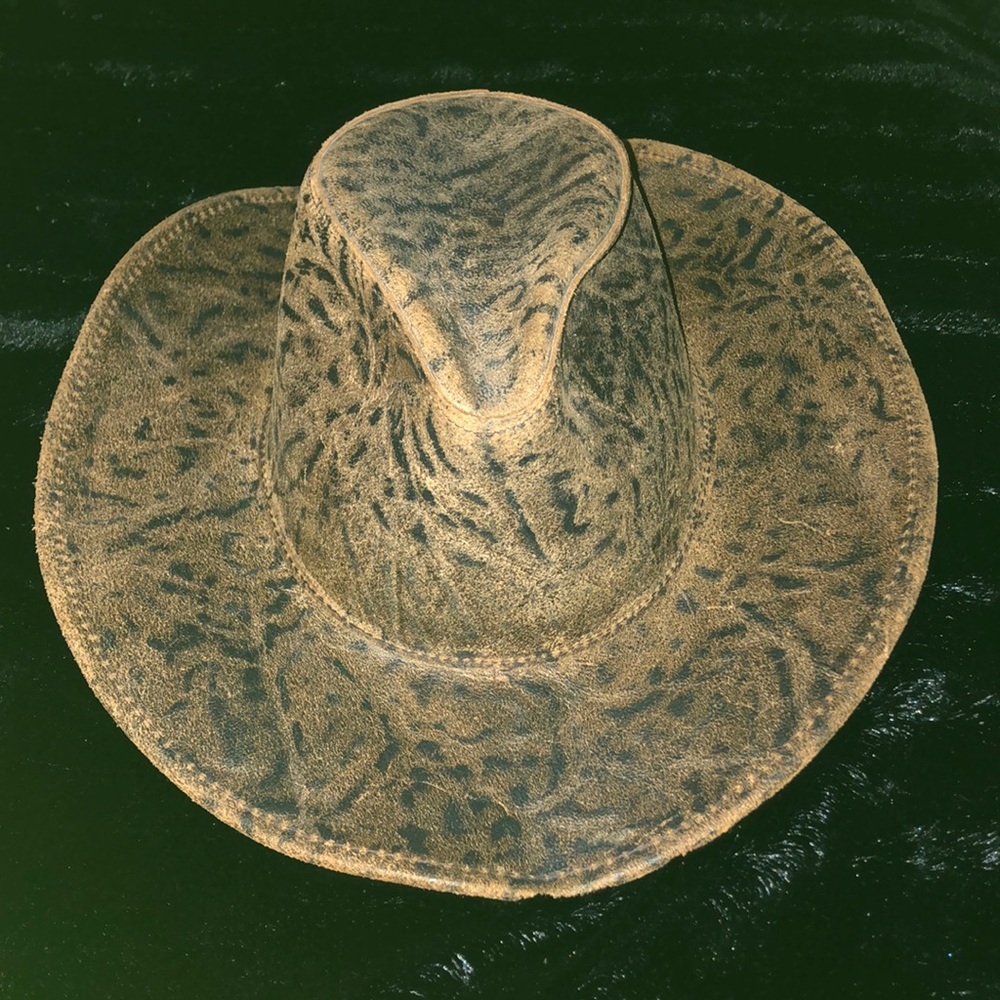 REAL HENSCHEL LEATHER COWBOY HAT